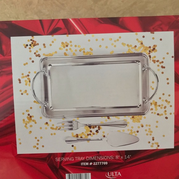 Stainless steel serving tray from ulta - Picture 1 of 6
